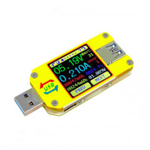 Цифровой USB тестер тока и напряжения Ruideng UM34C с Bluetooth модулем